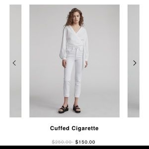 NWT Rag and bone white jeans